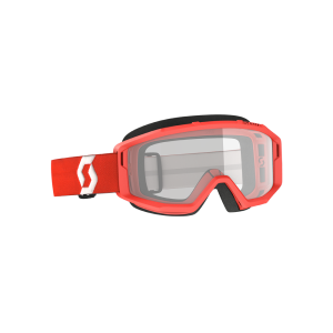 Scott Primal motorcykelglasögon (transparent | röd)