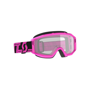 Scott Primal motorcykelglasögon (transparent | svart/rosa)