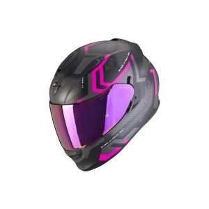 Scorpion Exo-491 Spin helhjälm (matt svart / rosa)