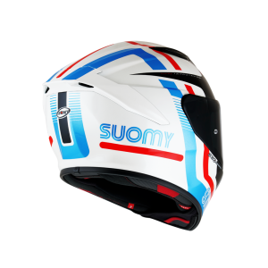 Suomy Track-1 Ninety Seven motorcykelhjälm (vit/blå/röd)