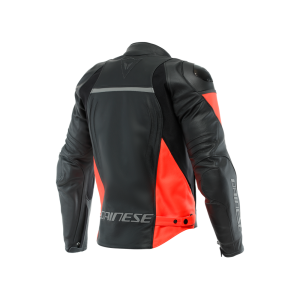 Dainese Racing 4 Combi Jacket (svart / neonröd)