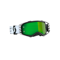 Scott Prospect motorcykelglasögon med spegel (vit / svart / grön)