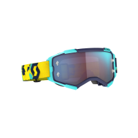 Scott Fury motorcykelglasögon (speglade | blå / gula)