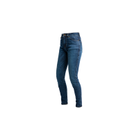 John Doe Luna High Motorcycle Jeans för damer (kort | blå)